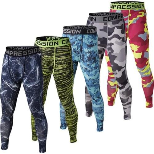 New Mens Joggers Pantalon Homme Camouflage Compression Pants Men Tights Fitness Sweatpants Jogger Pantalones Leggings Trousers