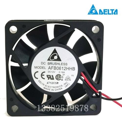 Original AFB0624HHB 24V 0.15A 6CM 6015 2-wire inverter cooling fan