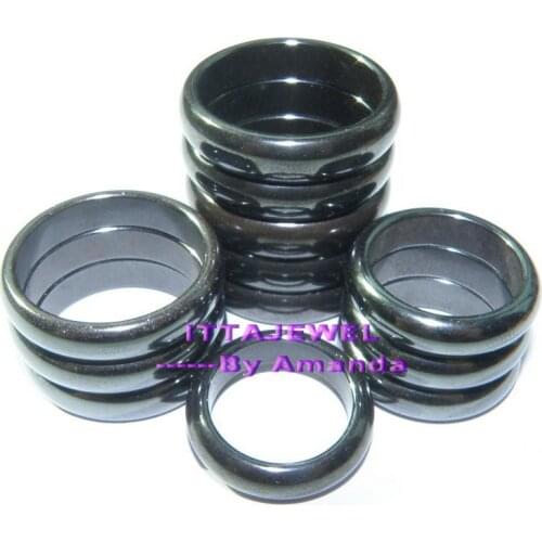 Wholesale 50pcs Magnetic Hematite Rings,Free Shipping