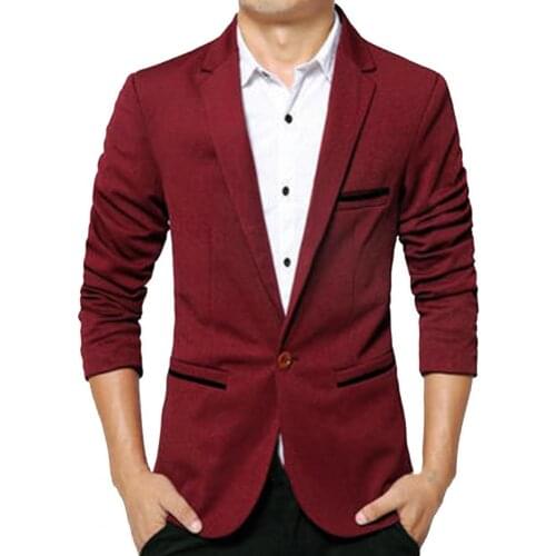 Autumn Men Blazer Coat Cardigan Casual Turn-down Collar Man Fomal Suit Jacket for Men Streetwear 4XL