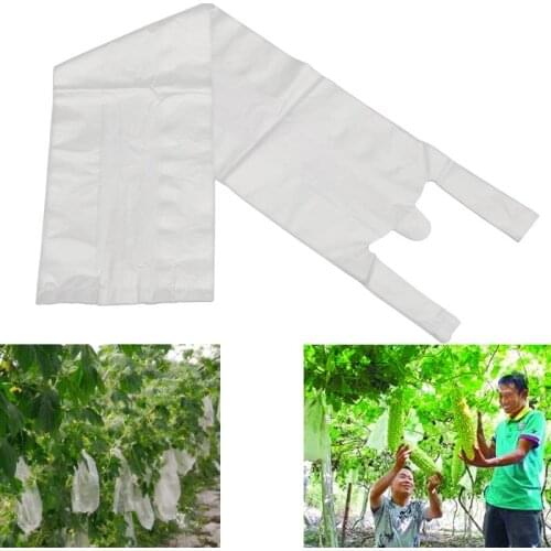 80PCS Balsam Pear Bagging Melon Fruit Grow Bag Insect-proof Cucumber Vegetable Protect Bags Waterproof Anti Insects Pests Birds