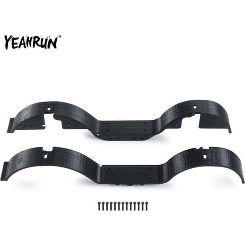 YEAHRUN Black Plastic Front & Rear Mud Fender For 1/24 Axial SCX24 AXI00001 RC Crawler Car Body Shell Parts