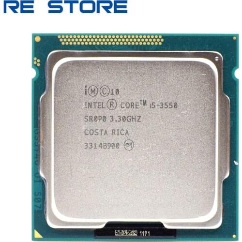 Used Intel Core i5 3550 3.3GHz 6MB 5GTs SR0P0 Socket LGA 1155 Desktop CPU Processor