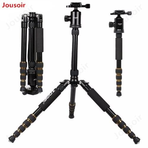 Professional Portable Z699 Aluminum Tripod for DSLR Camera Camcorder Travel Tripod Stand Removable Monopod with Ball Head CD15