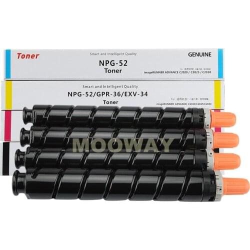 Compatible color toner cartridge for Canon IR-ADV C2020 C2025 C2030 C2220 C2230 C2225 NPG-52 GPR-36 toner cartridge