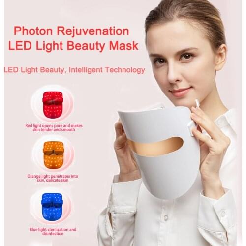 LED Facial Mask Belleza Facial Masque Massage Beauty Skin Rejuvenation Photon LED Mask Therapy Wrinkle Acne Tighten Skin Tool