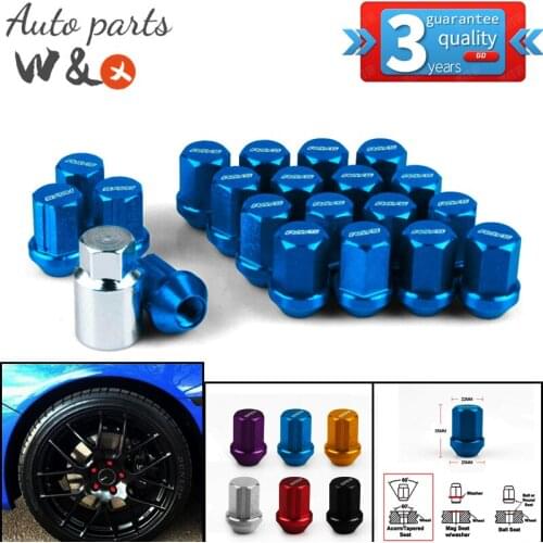 Universal 35mm Tyre Fastening Nut Aluminum Alloy Anti-Theft Hub Nut Racing Professional Tire Nuts