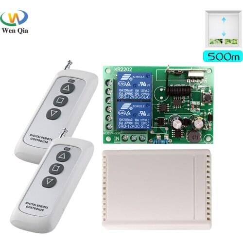 433MHz Wireless Remote Control Switch AC110V 220V 2CH rf Relay Receiver and Universal On Off Transmitter For Gate Garage door