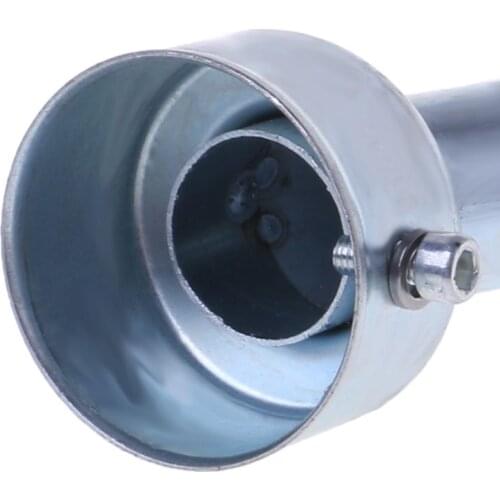 652F Universal 48mm Motorcycle Angled Exhaust Insert Baffle End Can DB Killer Silencer Muffler elbow 175MM Length