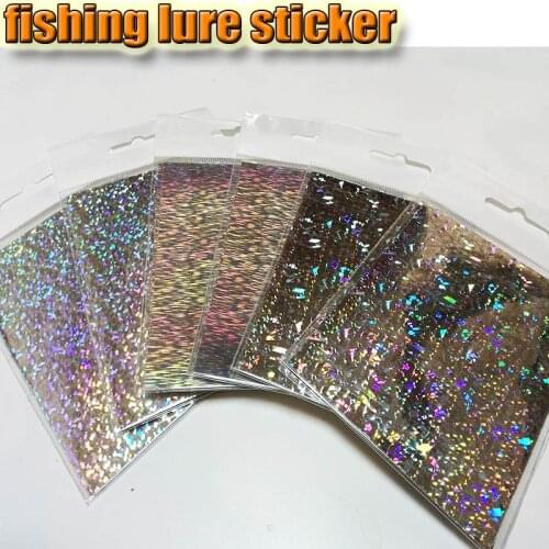 2018new fishing lure sticker ,holographic, R11 R12 R13 you choose 12papers/lot size: 73mm x 100mm