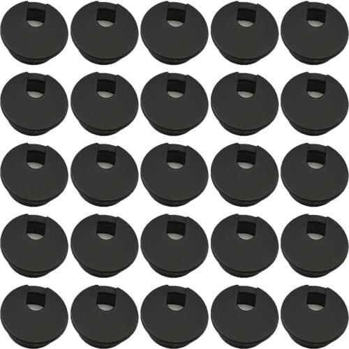 20x Desk Grommet Wire Organizer Computer Cable Hole Cover Plug 35mm