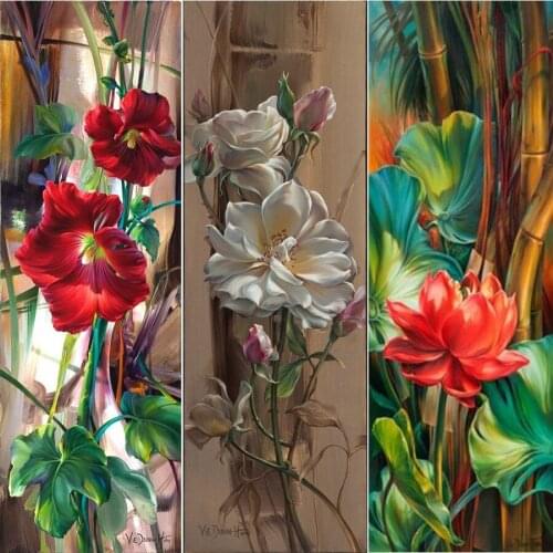 5D Diy Square Diamond Painting Cross Stitch Russia Flowers Diamond Mosaic Embroidery Canvas Home Home Decoration Needlework