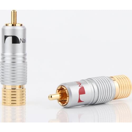 Nakamichi RCA Plug Audio Cable Connector 24K Glod plated