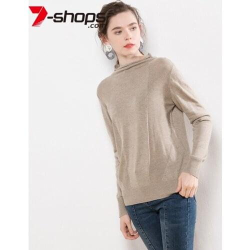 AECU Sweater Female Pull Femme Hiver Women Knitted Pullover And Sweater Turtleneck Long Sleeve Jumper Casual Women Clothing
