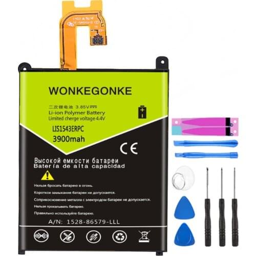 WONKEGONKE LIS1543ERPC Battery for Sony Xperia Z2 L50w L50U L50T Sirius SO-03 D6503 D6502 battery