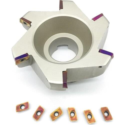 APMT1604 10PCS+1PCS RAP400R 125-40-6T carbide Insert Milling Cutter Face Mill Shoulder Cutter For Milling Machine