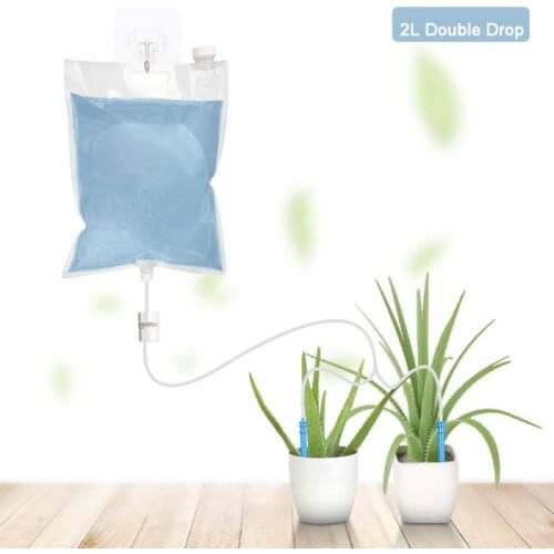 Automatic Watering Device With 2/3/6.5L Water Bags Plants Drip Irrigation System Adjustable Control Valve Switch Garden Watering