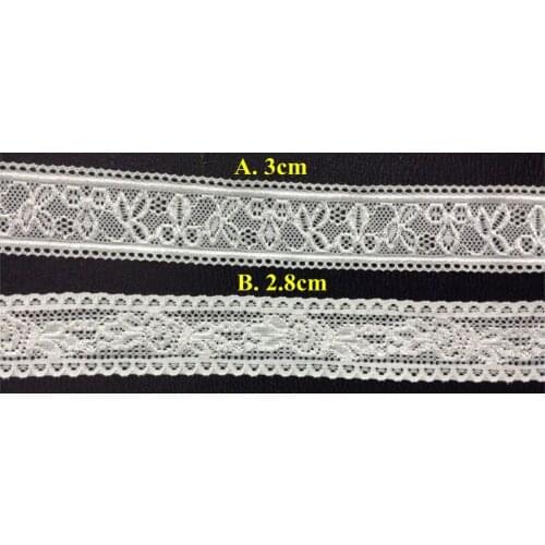 Free shipping 2.8cm/3cm high quality stretch jacquard lace trim,HL0920