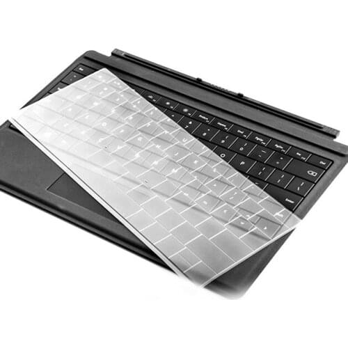 XSKN for Microsoft Surface 3 & Surface Pro 3 Type Cover Ultra Thin Soft TPU Waterproof Transparent Keyboard Protector Skin