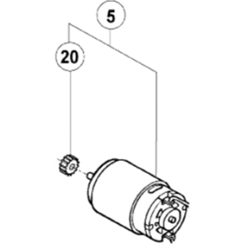 Motor for HIKOKI DN10DSA 303926
