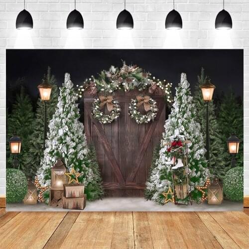 Yeele Christmas Backdrop Wedding Photography Winter Snow Pine Tree Background Baby Birthday Photocall Photo Studio Photophone