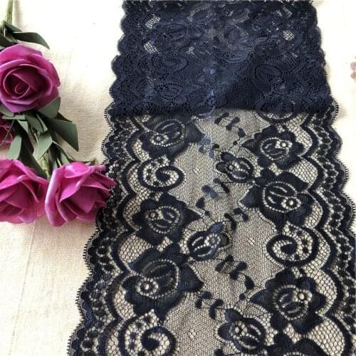 Lace soft elastic stretchy trim diy crafts apparel sewing fabric wedding dress underwear lingerie lace material19m