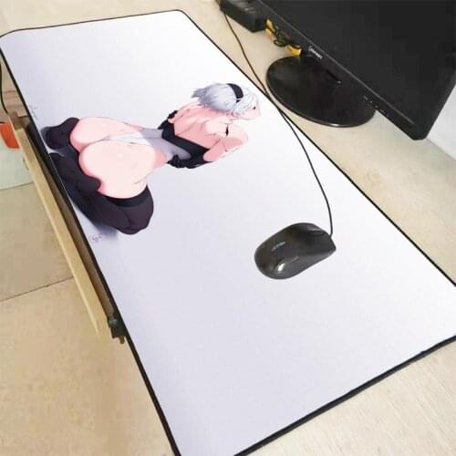 Mairuige NieR:Automata Lock Edge Gaming Mouse Pad Gamer Game Mouse Pad Anime Girl Butt Mousepad Mat Speed Version for Dota2 LOL
