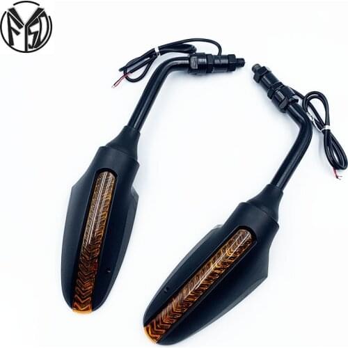 Motorcycle Rear Side Rearview Mirrors with LED Light For Benelli BN600 Naked BN600 GT TNT R160/Titanium Tre-K 899/1130 Amazonas