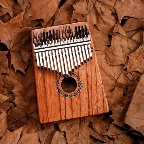 Hluru kalimba musical thumb piano instrument 17 keys professional plate ethereal solid wood finger piano