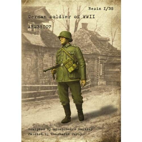 1/35 soldier of WWII Military scene combination resin kit soldiers GK Military theme Uncoated No colour
