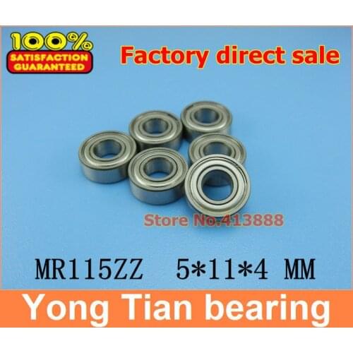 NBZH 200pcs/lot free shipping miniature stainless steel ball bearing (stainless steel 440C material) SMR115ZZ 5*11*4 mm