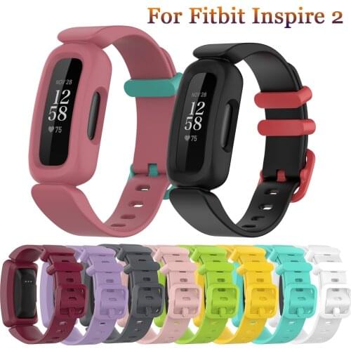 Replacement 2021 New Soft Silicone Strap For Fitbit ace 3 SmartWatch Band Classic Bracelet For Fitbit Inspire 2 Wristband Correa