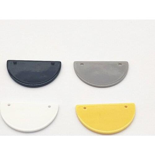 New Arrival! 34x19mm 100pcs Acrylic Semicircle Charm for Handmade Earring DIY Parts,Jewelry Accessories Findings & Component