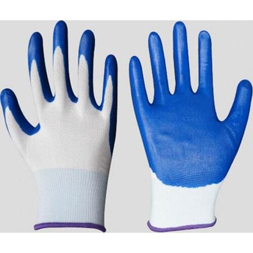 Gloves 12 Pairs Unisex Wearable Oil resistant Non-slip Protection Full Finger Gloves