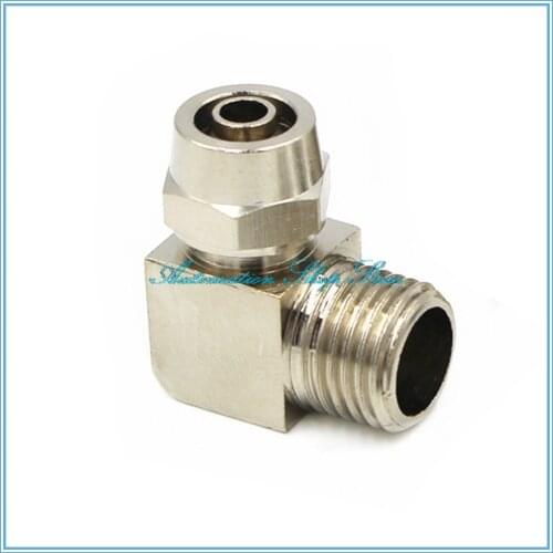 Pneumatic Fittings Tube connected 4 6 8 10 12mm 90 degrees Male Thread Air Hose Quick Joint Coupler Connector Adapter
