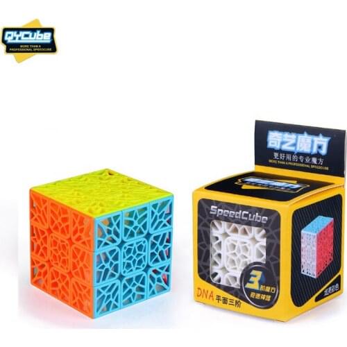 QIYI DNA Hollow Flat 3x3x3 Speed cpmpetition Magic Cube Twist Puzzle Intelligence Children Kids Puzzle Toy