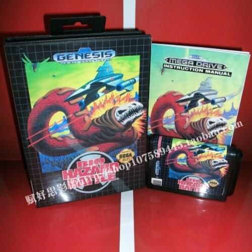 Sega MD game - Bio Hazard Battle with Box and Manual for 16 bit Sega MD game Cartridge Megadrive Genesis system