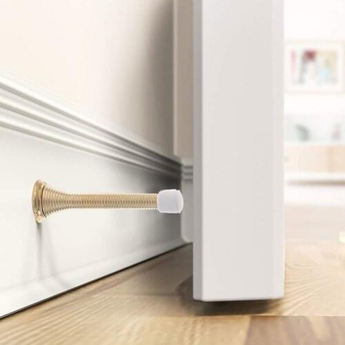Telescopic Spring Door Stopper Home Door Lock Protective Wall Fenders Door Stop for Household Living Room Door Supplies