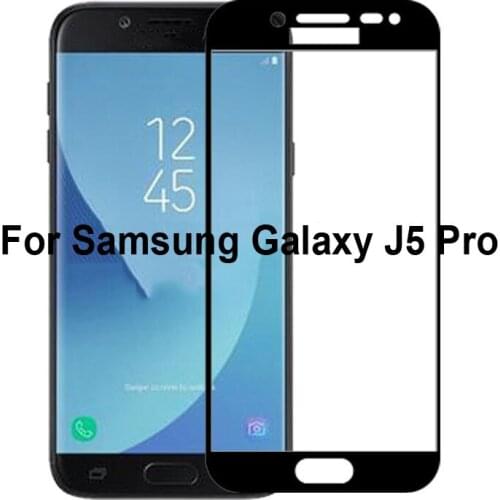 Ultra-Thin white black color full screen protector Tempered Glass film For Samsung Galaxy J5 Pro Screen protective glass film