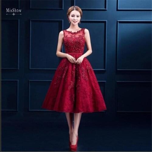 New In Stock Short Evening Dresses Elegant Simple Lace Formal Dresses Women Prom Dresses Vestido De Festa