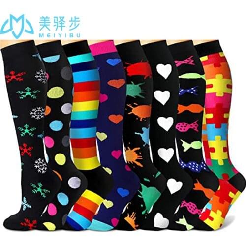 1 PAIR Compression Socks Elastic Socks Sports Socks Beautiful Leg Socks Stocking Drop Shipping