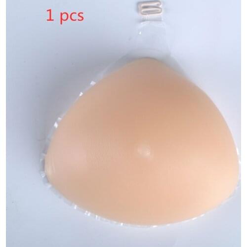 1 pcs Liflike Hook Breast Forms Silicone Triangle Single Fake Breast Left Rignt Women Postoperative Chest Pads Boobs Enhancer