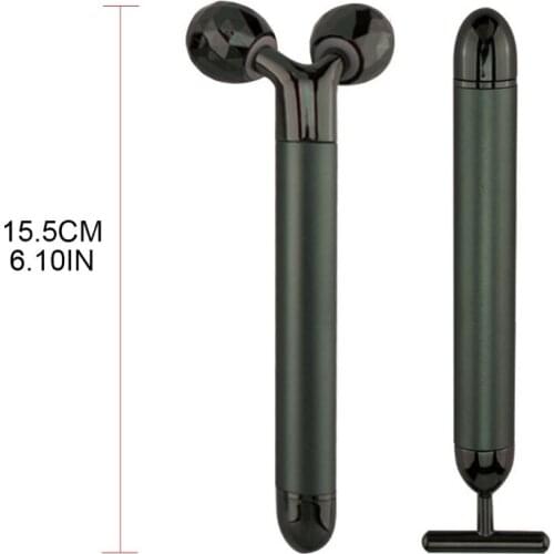 2pcs Face Massager 3D Roller Electric Depuffer Energy Beauty Bar Skin Care