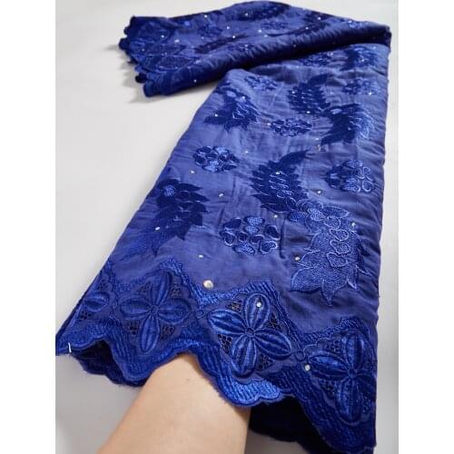 African Lace Fabric 100% Cotton Lace African Swiss Voile Lace Fabric Dry Lace For Sewing Dress 2.5 Yards/Lot TY064