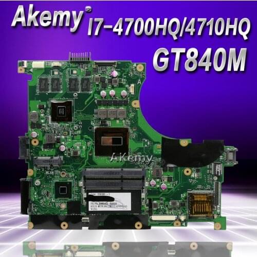 Akem N56JN Laptop motherboard For Asus N56JN N56J N56 Test original mainboard I7-4700HQ/4710HQ GT840M-2GB