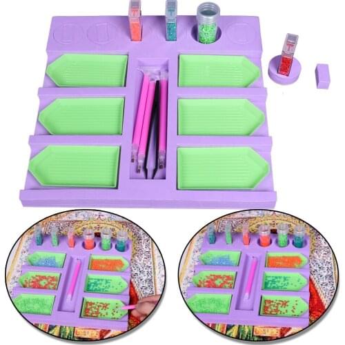 Diamond Painting Tool Tray Organizer for Adults Tray Jar Containers, Diamond Painting Accessories Tools Kits for Craft Arts