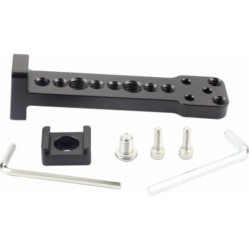 Aluminium External Extension Mounting Plate Bracket Quick Release for Mic Monitor Arm Adapter for DJI Ronin S Handheld Gimbal