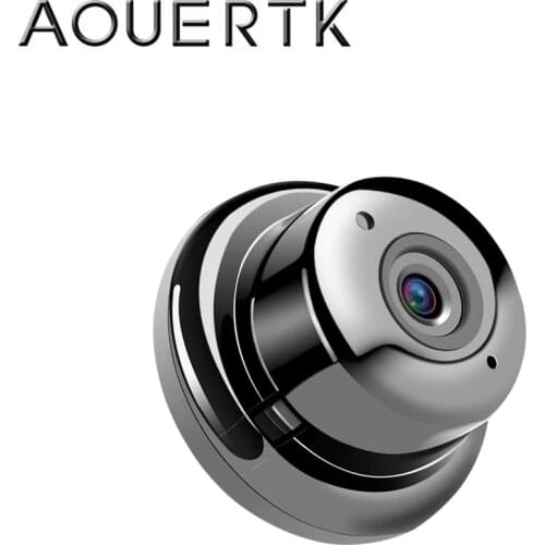 AOUERTK 90/180 Degree Camera720P Two Way Audio SD Card Slot WiFi night vision Video IP Camera WiFi Mini CCTV