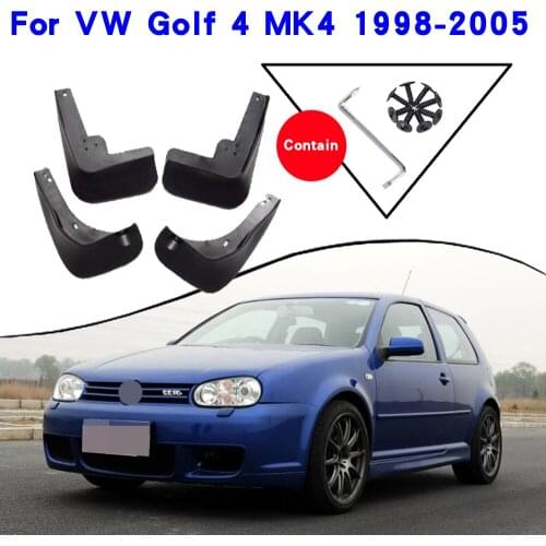 Car Fender Accessories For VW Golf 4 Mk4 IV 2005 - 1998 Mudguards Splash Guards Fender Mudflaps Car Fender Mud Flaps