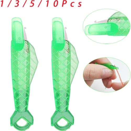 Mini crochet threading machine sewing machine plastic needle insertion tool quick automatic changer craft accessories